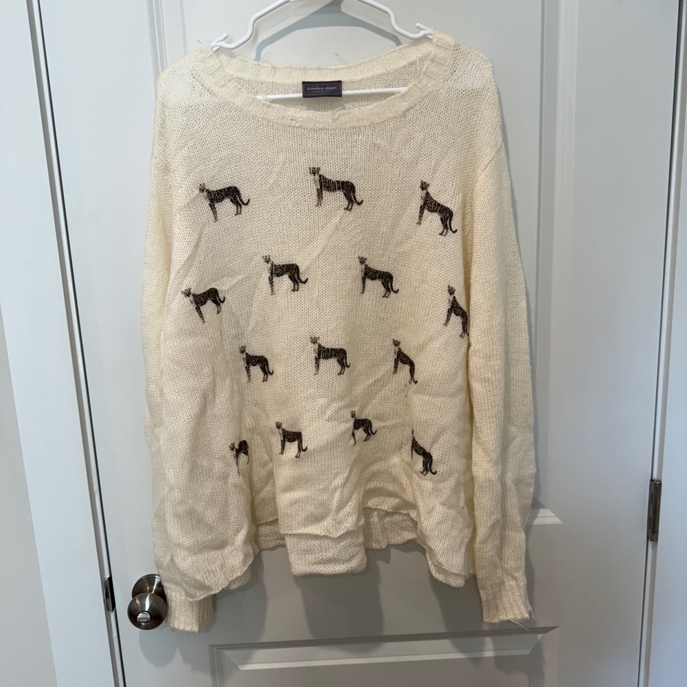 Wooden Ships Distressed Leopard Sweater